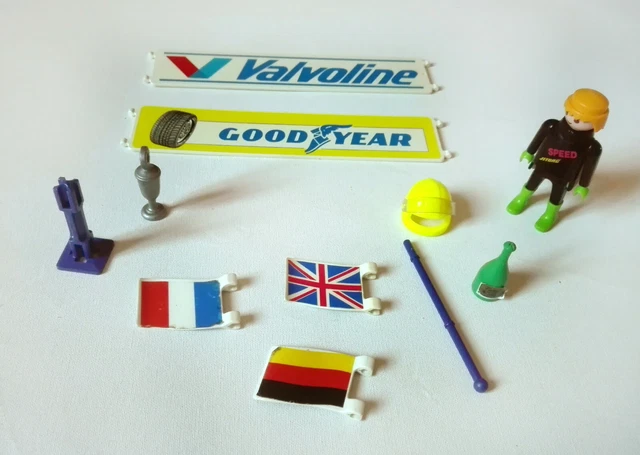 PLAYMOBIL 3779 MOTOS de course/pilotes vintage pièce de rechange ...