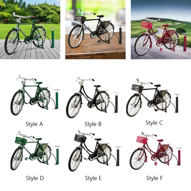 Modèle De Vélo En Alliage Moulé Sous Pression,doigt En Métal,Vintage Américain,jouets De Simulation De Vélo,Collection Miniature,ornement De Bureau,échelle 1/10 - Type Small Wheels | Rakuten