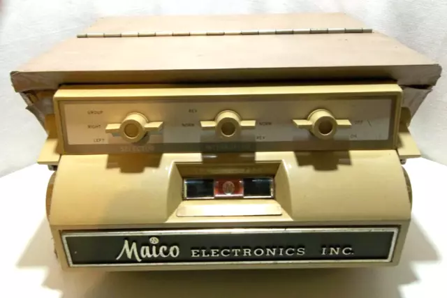 Maico Electronics MA12 Vintage 1970s Hearing Threshold Testing Audiometer WORKS