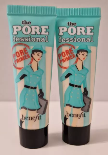 ~ NEW ~ SET OF 2 x BENEFIT THE POREFESSIONAL PORE FACE PRIMER, 7.5ml MINI SIZE