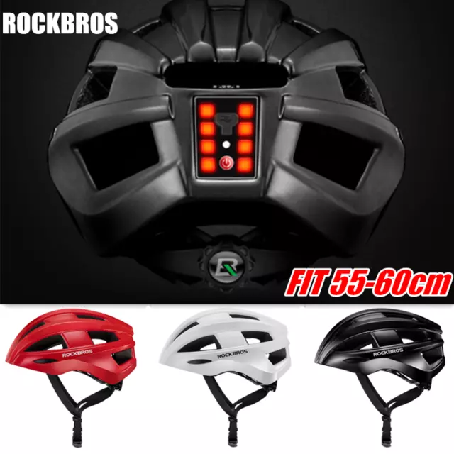 ROCKBROS Ultralight Bicycle Helmets LED Light USB MTB Road Bike Cycling Helmet