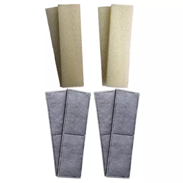 4 x Compatible Fluval U4 Foam and Polycarbon Cartridges Internal Filter Sponges