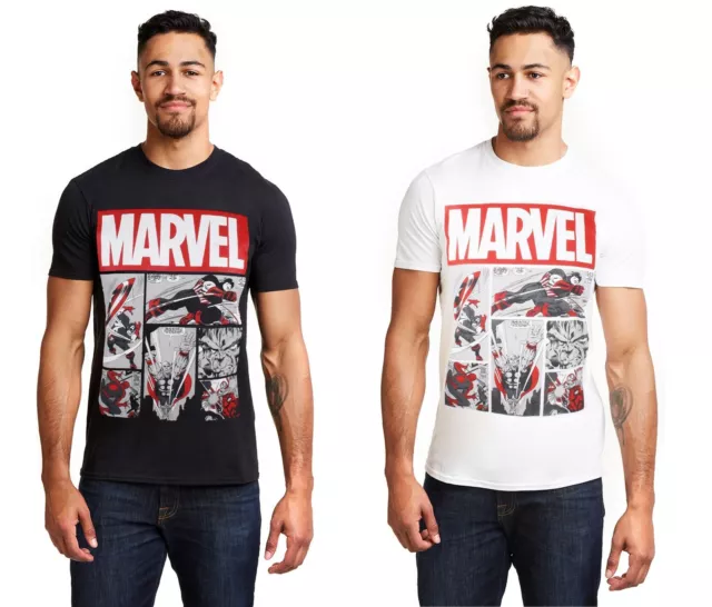 Marvel Mens T-shirt Heroes Comics S-2XL Official