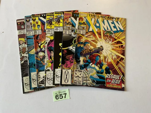 The Uncanny X-men…..mixed Issues……Claremont/silvestri….……7 X Comics…..LOT…657