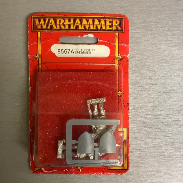GW Games Workshop Warhammer OOP Metal Bretonnian Spearmen
