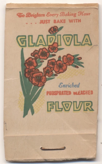 1920's Gladiola Flour Diamond Lipstick Tissue Booklet Kleenex Diamond Match Co.