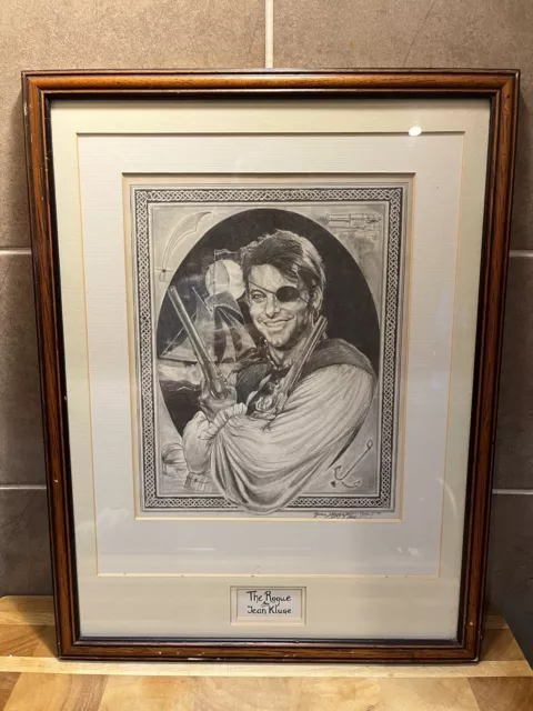 Rare Vintage 1998 Jean Kluge ‘The Rogue’ Riker Star Trek TNG Print FRAMED SIGNED
