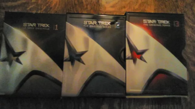 3 coffret  star  trek  dvd  la serie originale ,the original  serie remasterisee