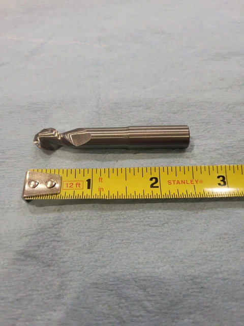 STS Solid Carbide End Mill. 375" Diameter, 2FL, LOC .50", 2-1/2" OAL