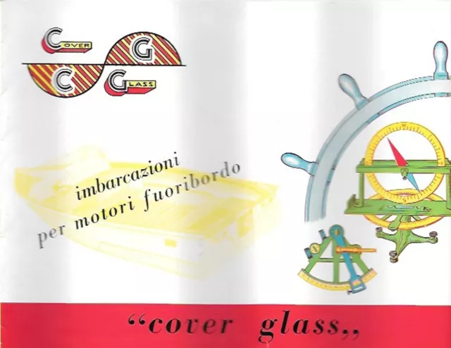 Cover Glass Costruzioni Nautiche Milano Scafo Catalogo Produzione 1961