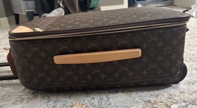 Authentic Louis Vuitton Monogram Pegase 55 Rolling Luggage Suitcase Travel Bag