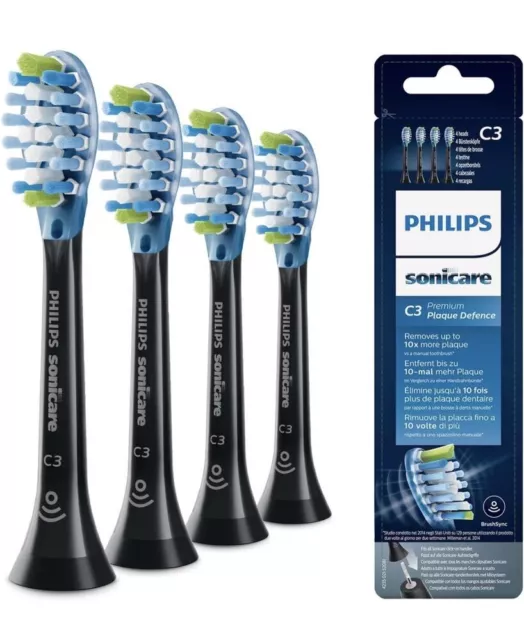 Philips Sonicare C3 Optimal Premium Plaque Bürstenköpfe für Schallzahnbürste ×4