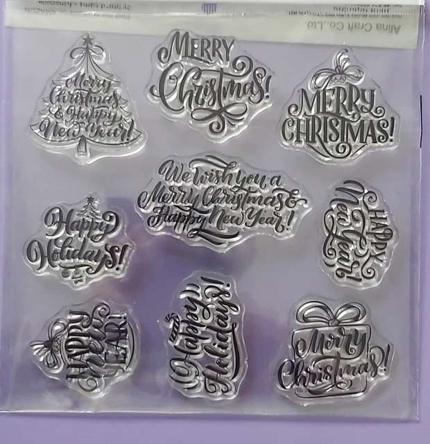 Christmas sentiment stamps