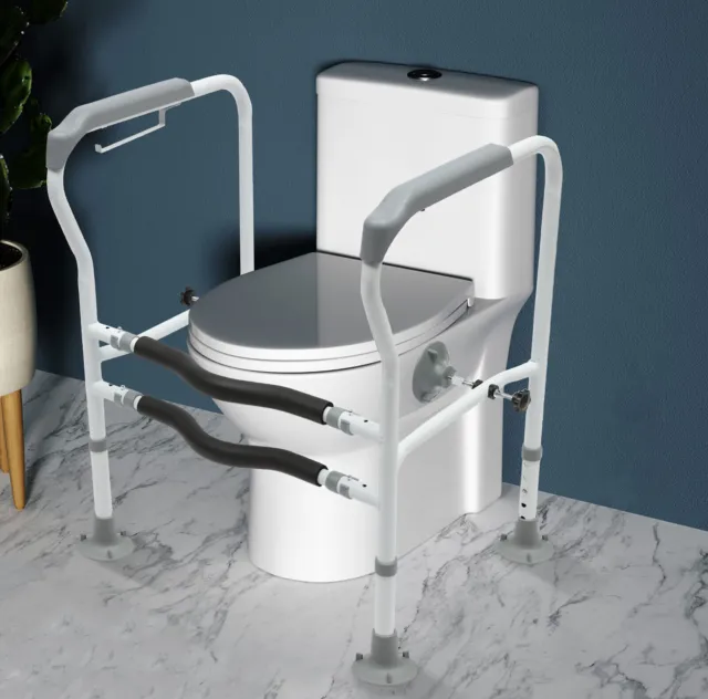 WC ausilio per alzarsi telaio di supporto WC supporto di sicurezza telaio anziani 2