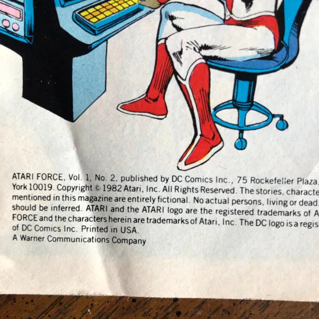 "Atari Force" Volume 1, #2 (DC) 1982 VG ATARI 2600 VG Free Shipping 4