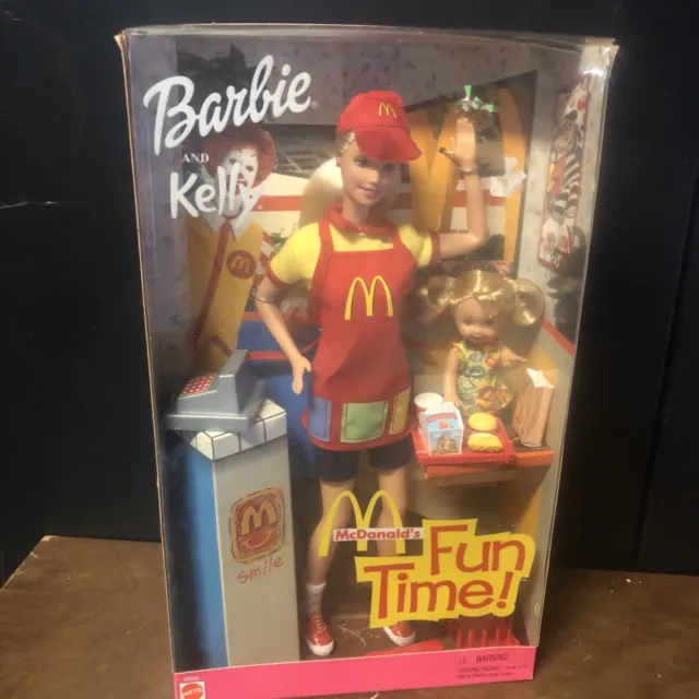 Barbie and Kelly McDonald's Fun Time Doll Set 2001 Mattel 29395 Vintage