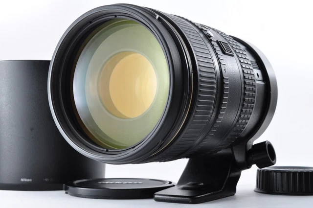 Nikon AF VR-NIKKOR  80-400mm F/4.5-5.6 D ED Zoom Lens w/Hood N Mint Fm Jp #4139