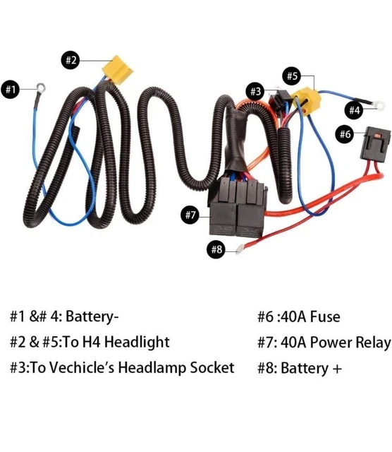 VW T25 T3 Transporter Uprated Headlight Wiring Loom Plug & Play Upgrade