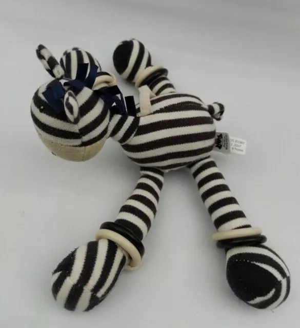 Jellycat Striped Zebra Soft Toy Plush Comforter Jelly Kitten Approx 20cm VGC 2