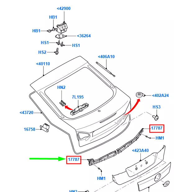 FORD MONDEO MK3 Support de montage pour pare-chocs arri�re gauche 1682805