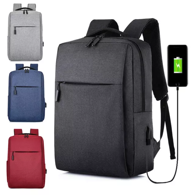 Men Women 16" Backpack Bookbag Waterproof Laptop Bag School Travel Rucksack