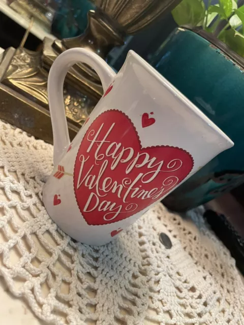 Royal Norfolk Happy Valentine's Day Red Hearts Coffee Tea Cup Ceramic Mug