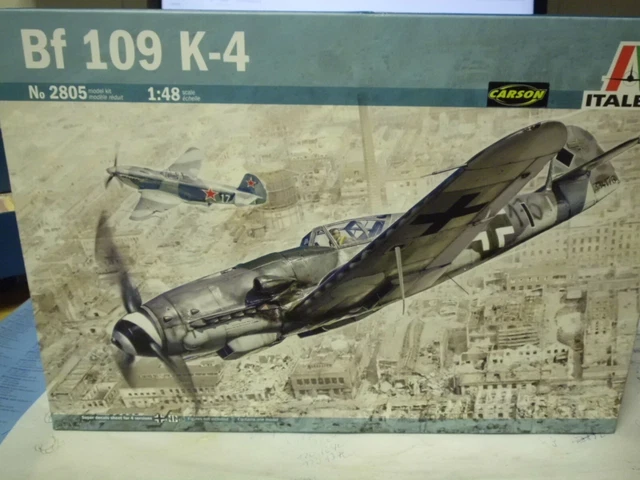 Italeri Modellbausatz Messerschmitt BF109K-4 1:48 – 18,8 Cm, Detailgetreuer Plastikbausatz
