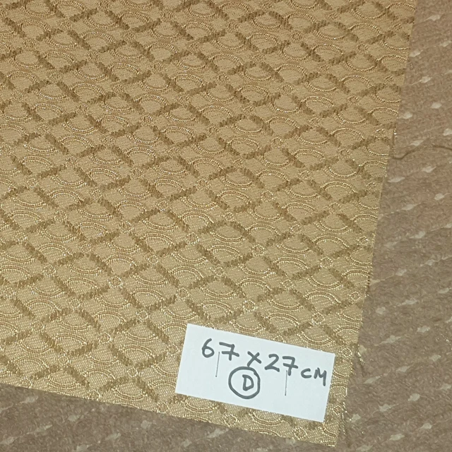 VINTAGE RADIO SPEAKER Grill Cloth Mid Beige Gold 67cm x 27cm (D