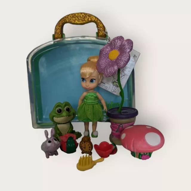 Disney animators collection mini dolls playset Tinkerbell set case accessories