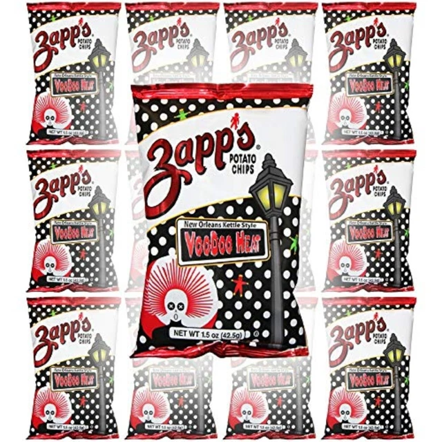 Zapp's Potato Chips, Vaudou Chaleur, Neuf Orleans Bouilloire Style, 44.4ml Bag (