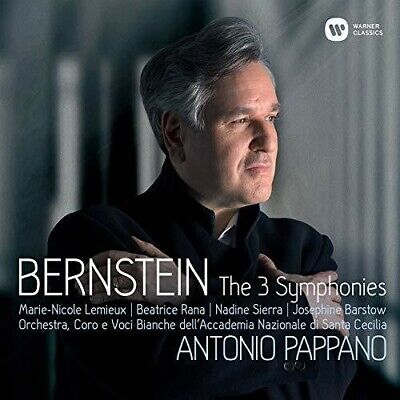 Antonio Pappano - Bernstein: Symphonies Nos. 1 - 3 Prelude Fugue & Riffs [New CD
