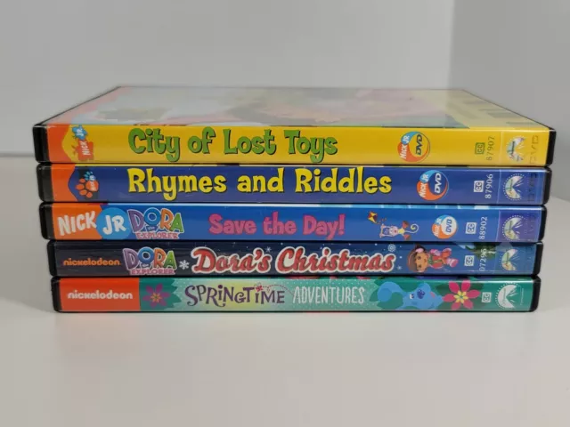 5x Dora The Explorer Bundle Lot (DVD) Nickelodeon NickJr - Children's TV