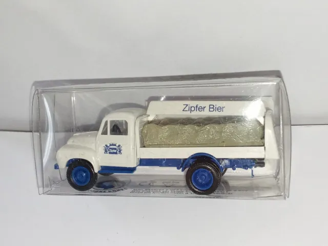 Zo553 Modellauto 1:87  Brekina Borgward Zipfer Bier 38022 Getränkewagen ovp neu