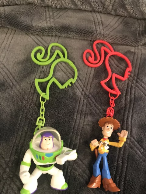 2-Barbie Toy Story 3 Barbie Loves Woody And Barbie Lives Buzz Doll Keychain