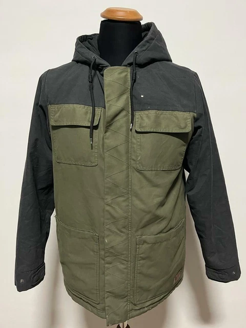 Giubbotto Vans Uomo Taglia S Verde Giubbino Invernale Giacca Jacket Logo Man