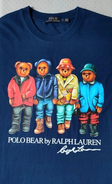 Polo Ralph Lauren Polo Bear Hooded T Shirt Blue Size 2xl main image 1