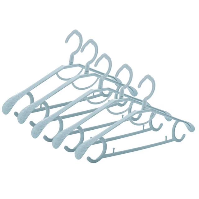 5 piezas ropa a prueba de viento Muitipurpose colgador a prueba de deslizamientos colgador de hombro ancho