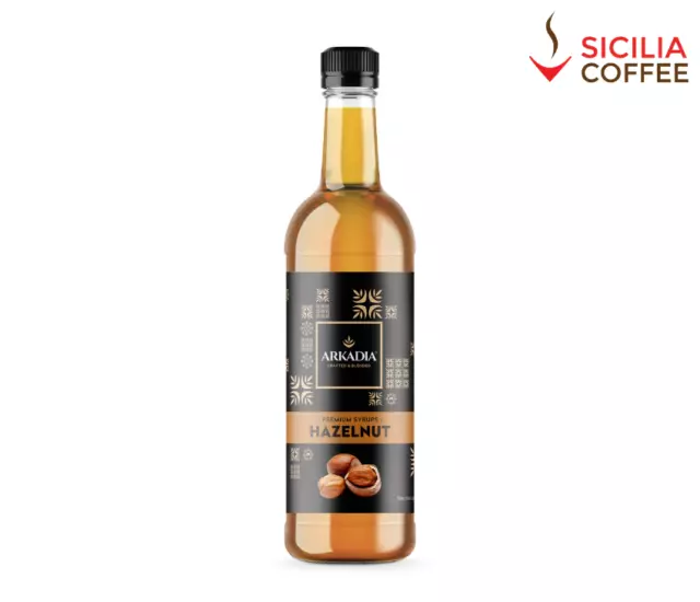 750ml Arkadia ** HAZELNUT ** Flavoured Premium Syrup - Cafe Use SICILIA Coffee