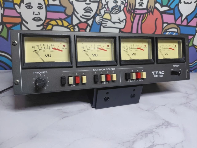 TEAC MB-20 METER Bridge for Model 2 or 2A Mixer Very Nice