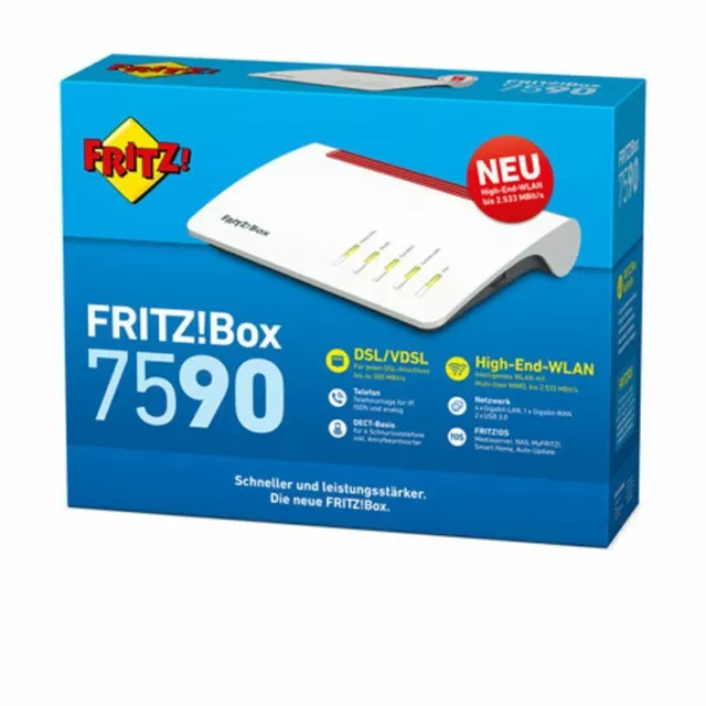 AVM FRITZ!Box 7590 WLAN Router mit VDSL Modem OVP deutsche Version / 20002784 🔝