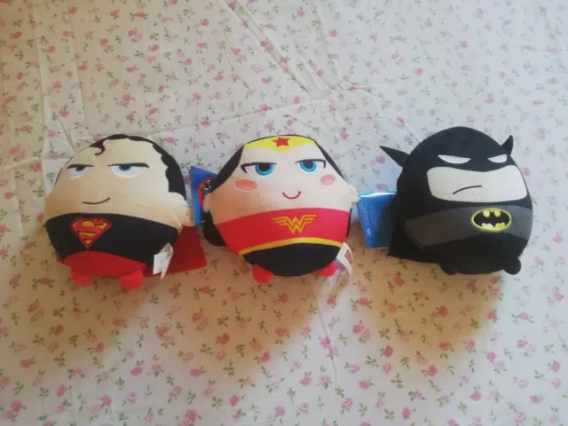 JUSTICE LEAGUE CARREFOUR Collezione completa 9 PELUCHES NUOVI E