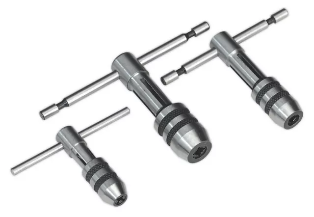 T-Handle Tap Wrench Set 3Pc From Sealey Ak9799 Sysp