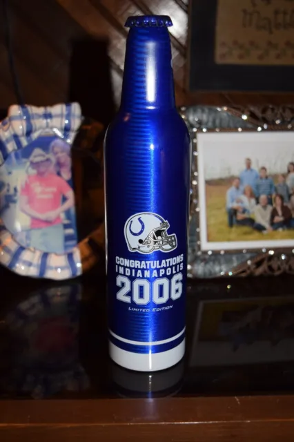 Indianapolis Colts Collectible Bud Light 2006 Limited Ed Bottle Super Bowl Xli 2