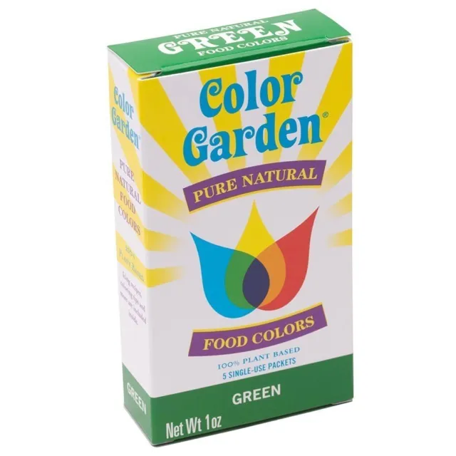 Color Garden Pure Natural Food Colors-PASTELS-5 Pack-1 oz.-NEW-FAST  SHIPPING