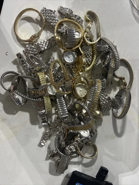 Watch Lot for Parts Repairs Quartz Womens Mens 3 LBS As Is. #A927