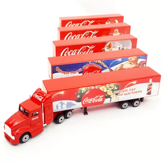 COCA COLA Coke 1:87 Christmas TRUCK Kenworth Semi Trailer Snow Winter XMAS Lorry