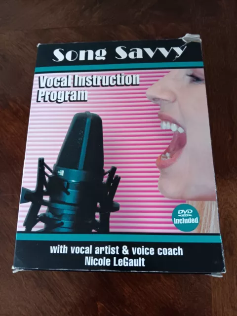 Song Savvy- Vocal Instruction Program DVD+ 2 CDs of Voice Exercises, Manual