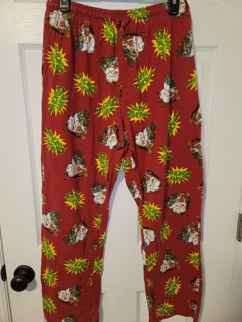 Dr Seuss Merry Grinch-mas Sleep Pants Pajamas Fleece