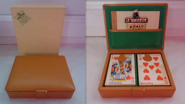 COFFRET À JEU de cartes 19e Siècle EUR 180,00 - PicClick DE
