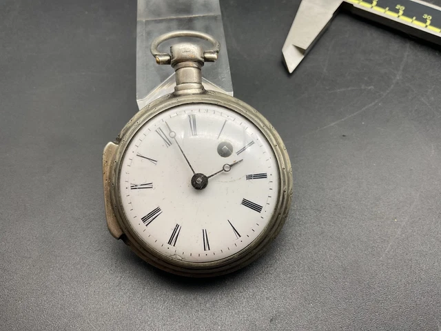Montre Gousset En Argent Massif - Mouvement Libre, à Restaurer (Réf 131-48/A4-3)